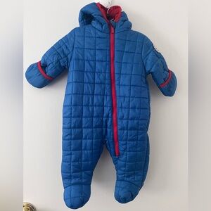 DKNY Snowsuit With Hood Blue 6-9 months Newborn Baby